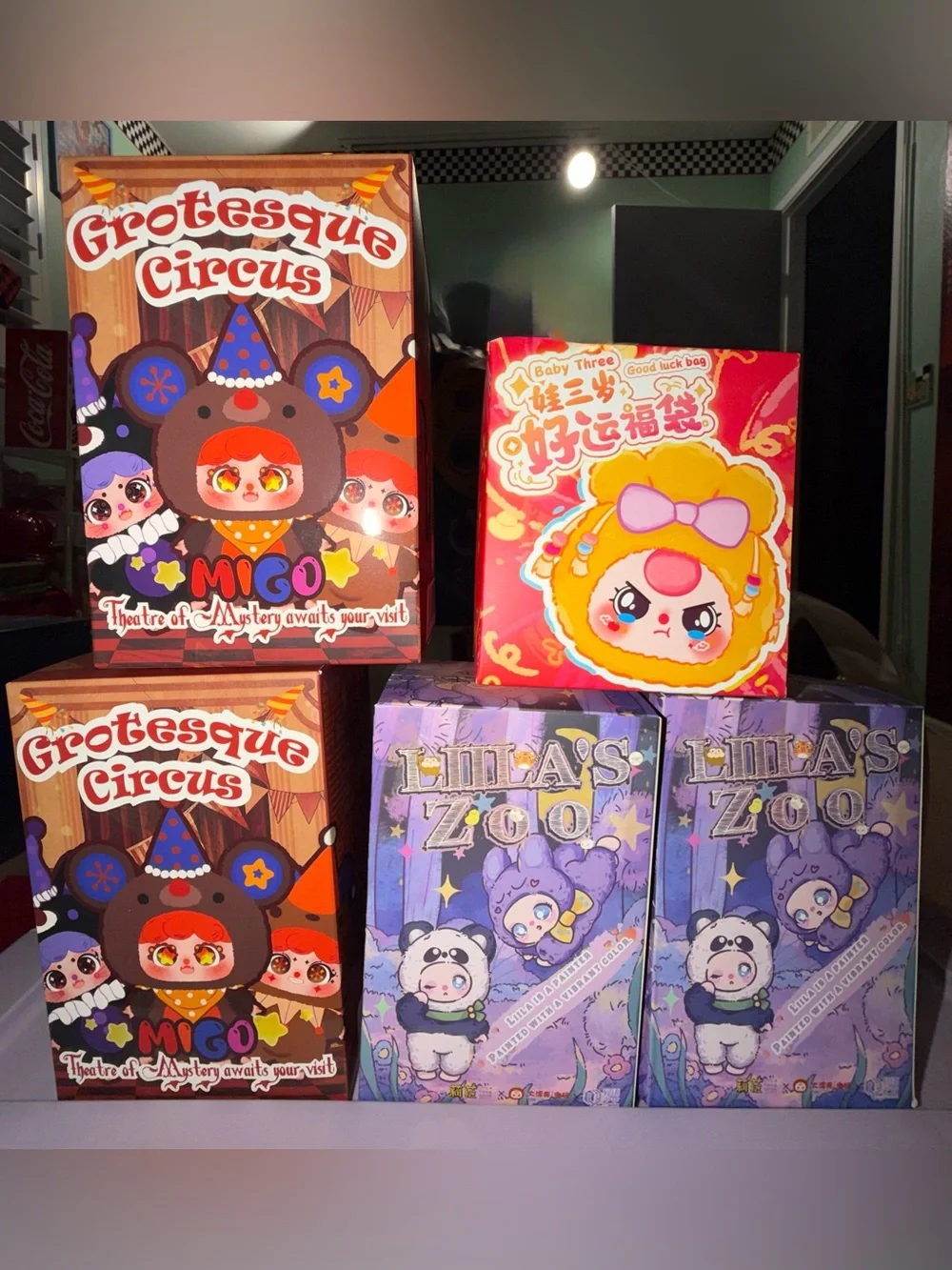 MIGO Grotesque Circus / LILLA’s Zoo / BABY THREE Good Luck Bag Plush Bundle Set - Picture 1 of 2